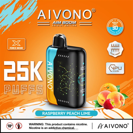 frambuesa melocotón lima Aivono AIM BOOM 25000 TRF4350 | Aivono Vaper